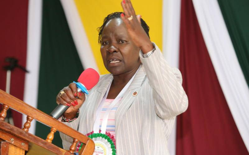 Katibu wa Idara ya mafunzo ya kiufundi Dkt. Esther Thaara Muoria